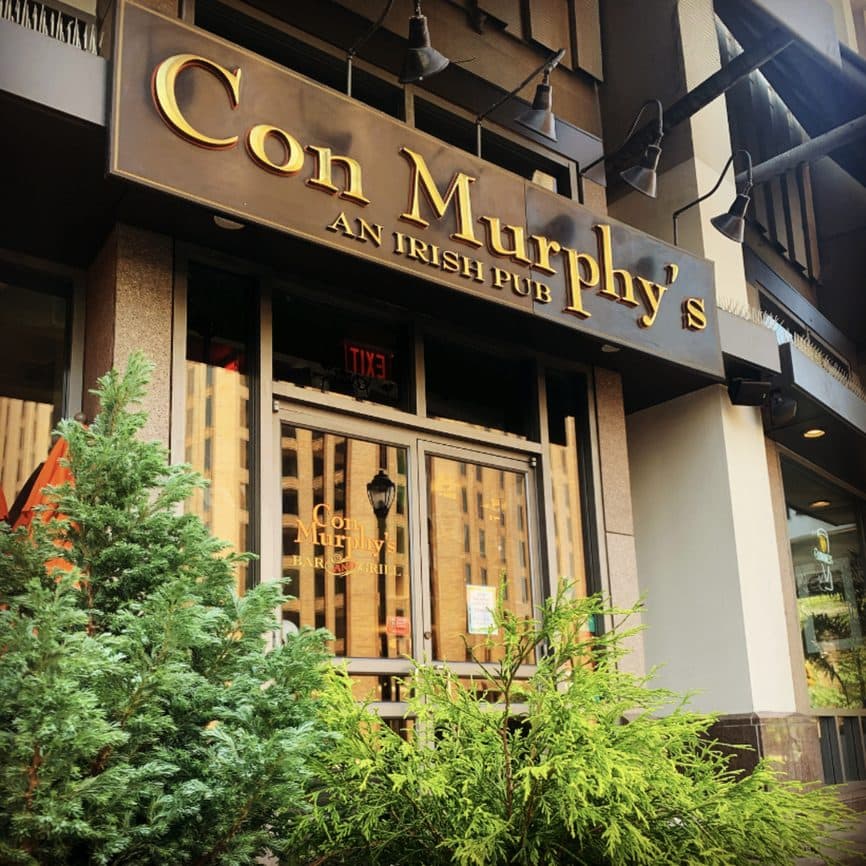 Con Murphy's entrance on the Parkway